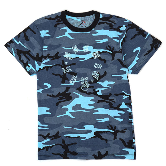 Old E Spiral S/S T-Shirt (Blue Camo)