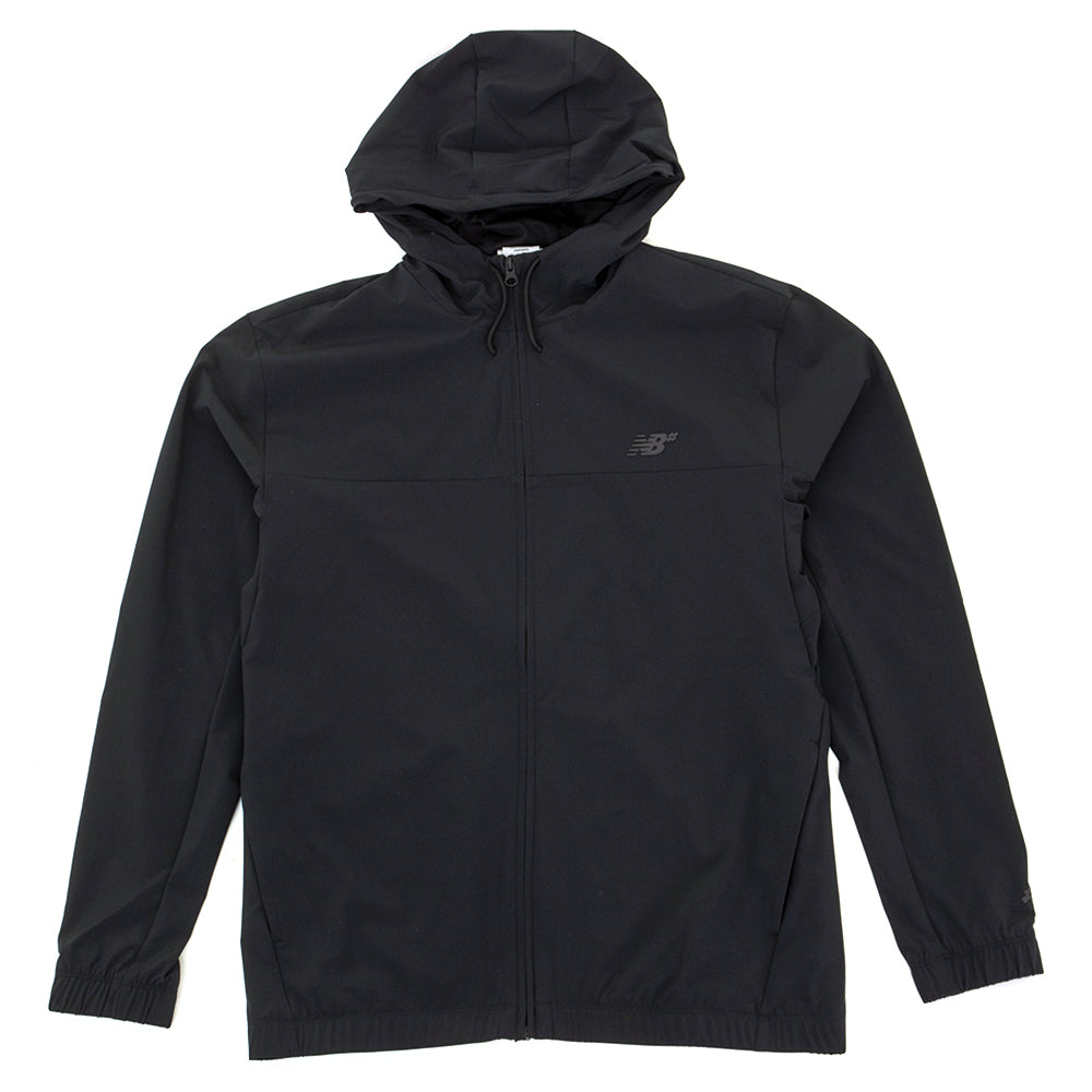 Numeric Woven Full Zip Jacket (Black)