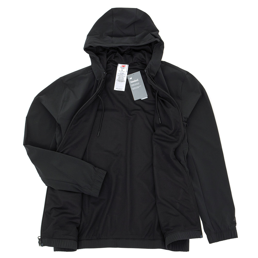 Numeric Woven Full Zip Jacket (Black)