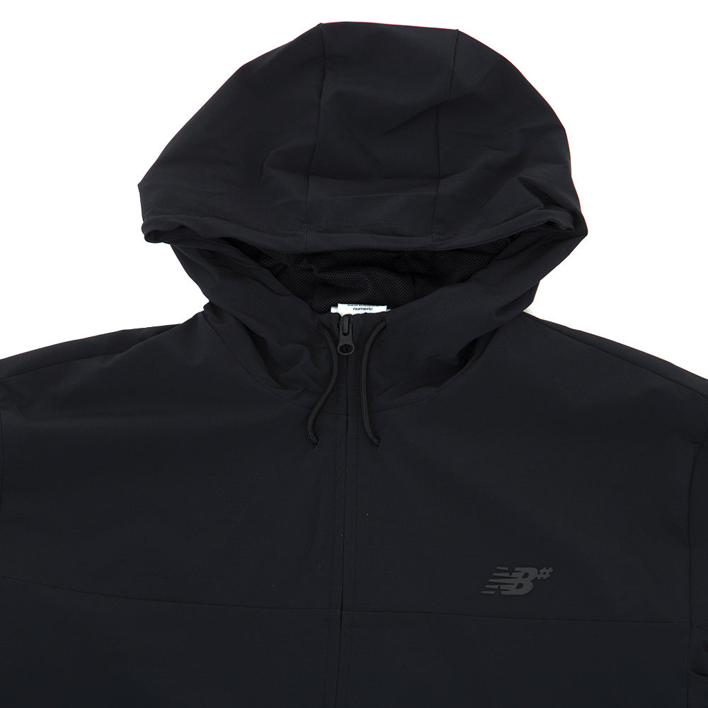 Numeric Woven Full Zip Jacket (Black)