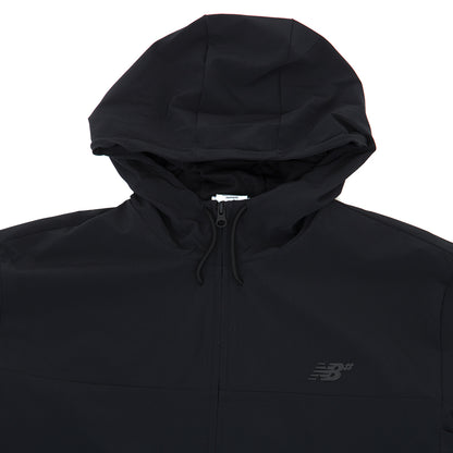 Numeric Woven Full Zip Jacket (Black)