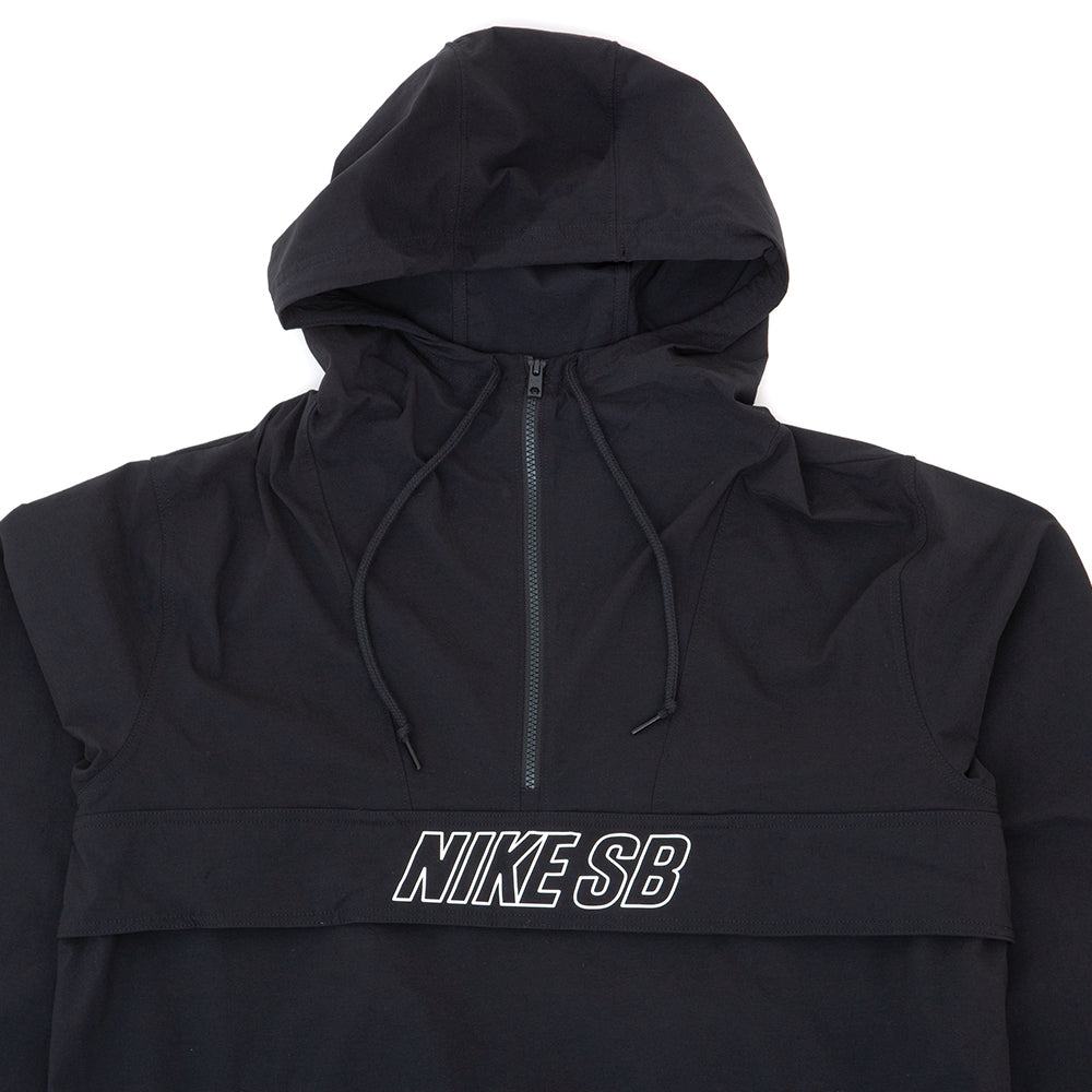 Anorak Skate Jacket (Black / White)