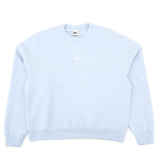 Essential Logo Crewneck Sweatshirt (Football Grey / White) (S)