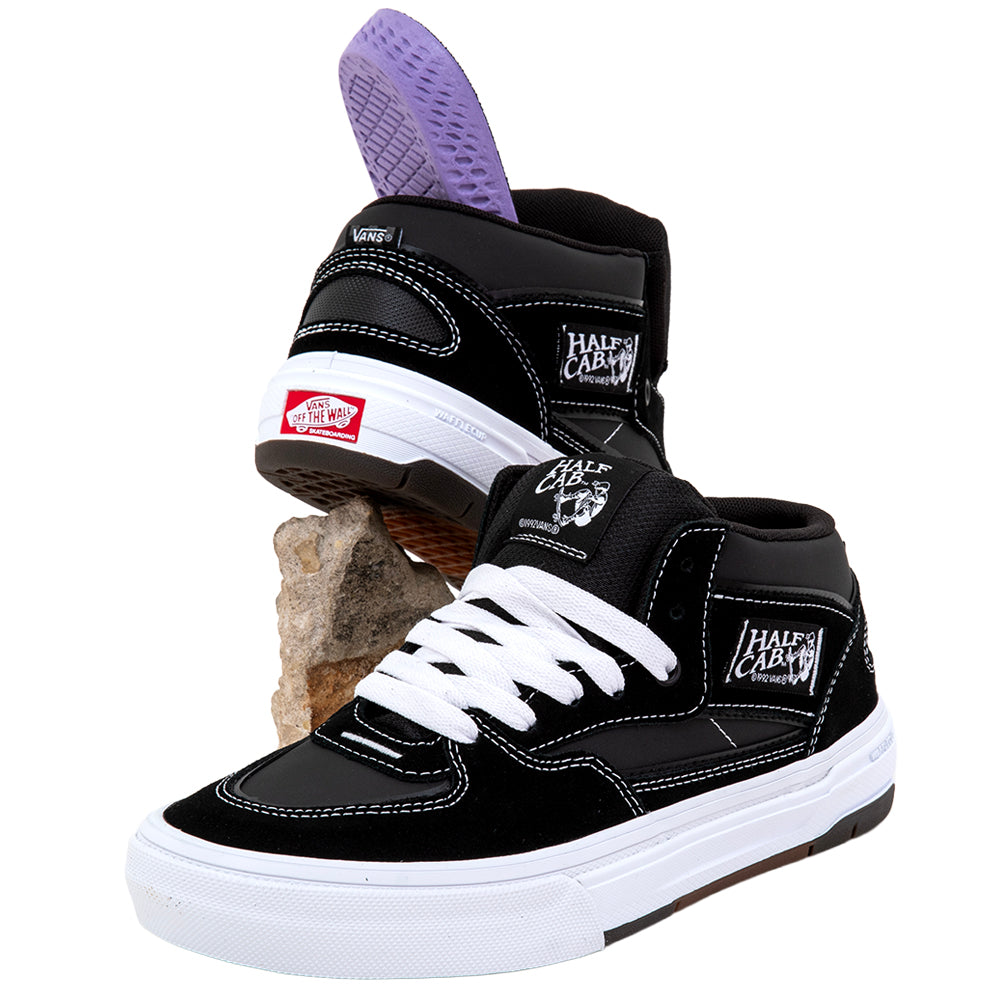 Skate Half Cab Wafflecup (Black / White) VBU