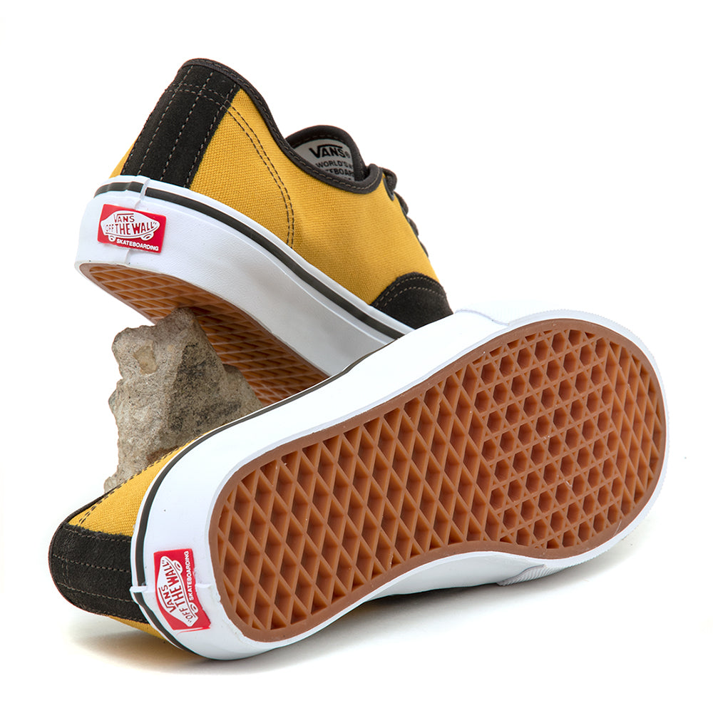 Skate Authentic (Fade Black / Mustard Yellow) VBU