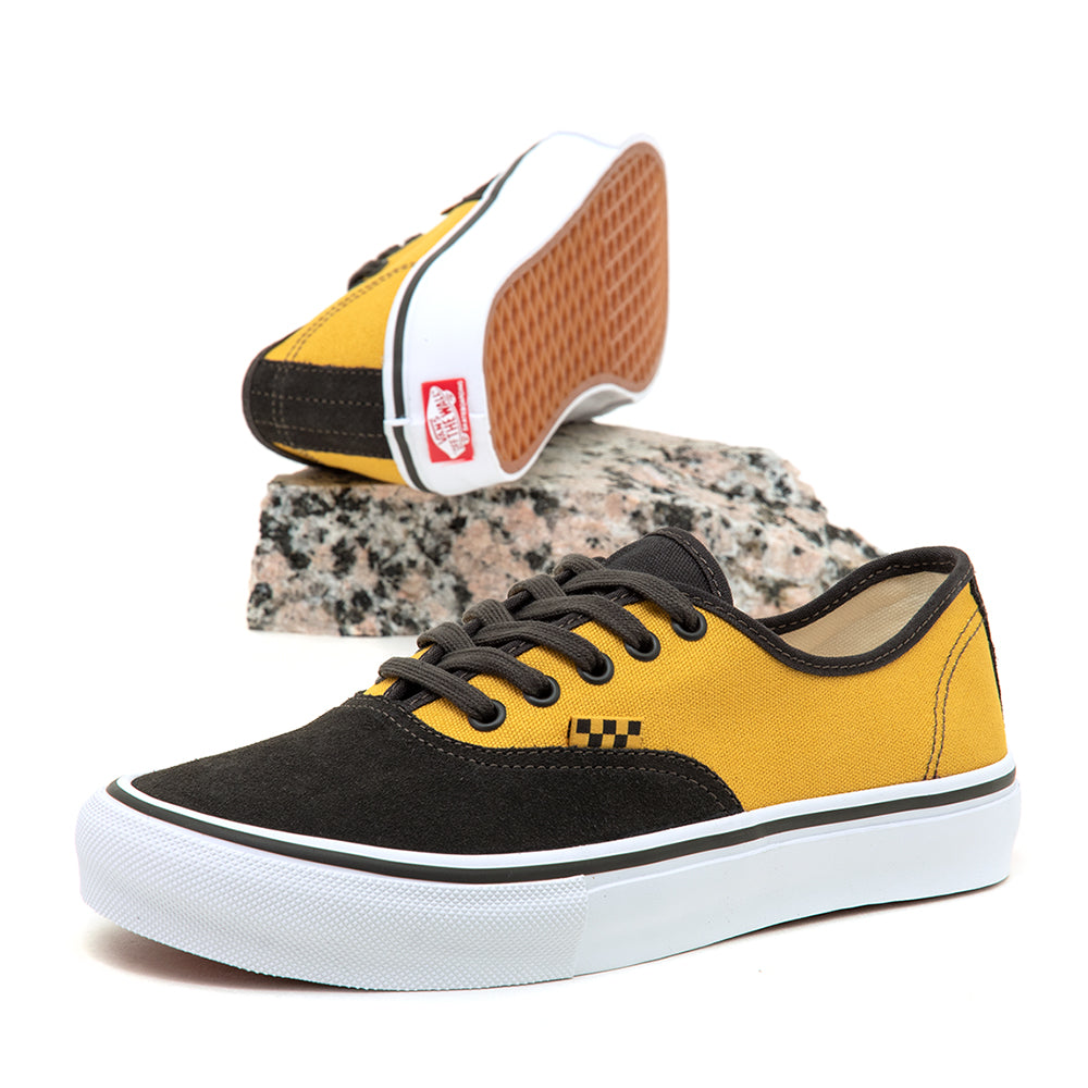 Skate Authentic (Fade Black / Mustard Yellow) VBU