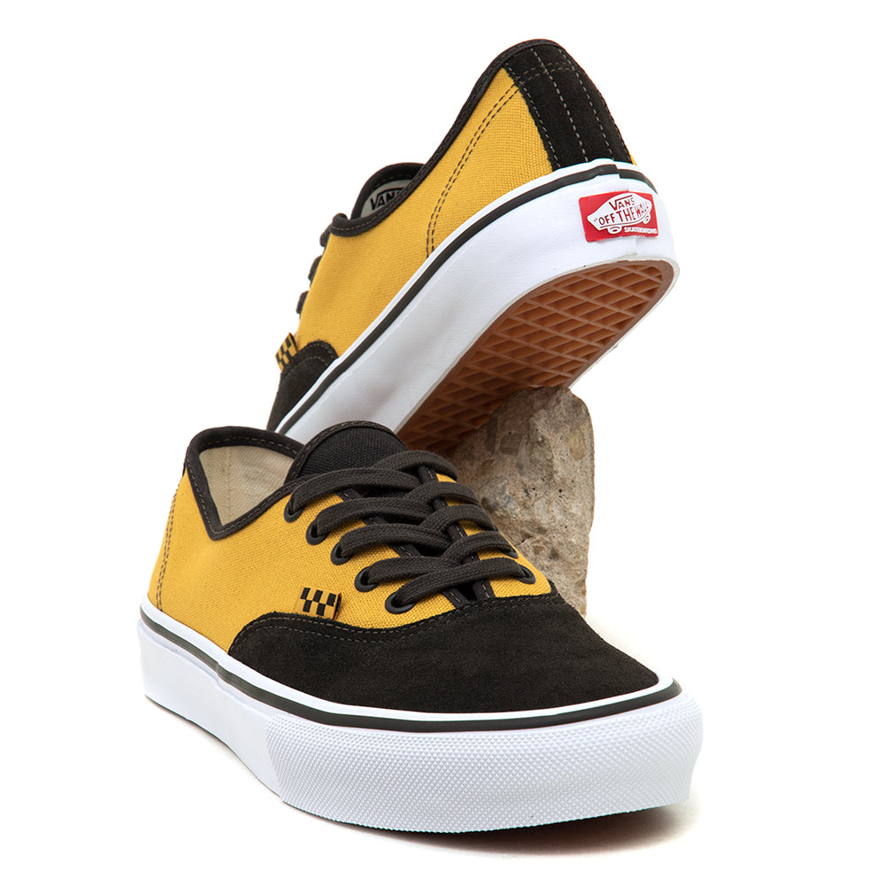 Skate Authentic (Fade Black / Mustard Yellow) VBU