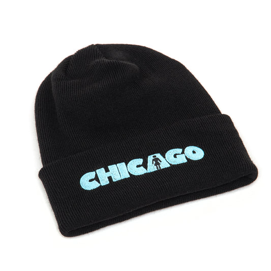 x Uprise We OG Chicago Embroidered Beanie (Black)