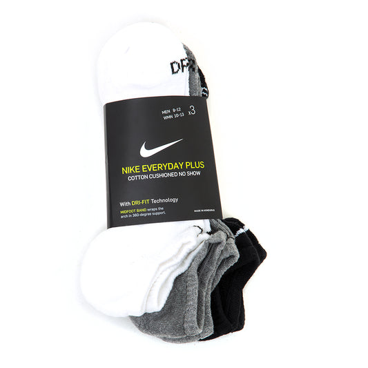 Everyday Plus Cush No Show Sock - 3 Pack (Multi)