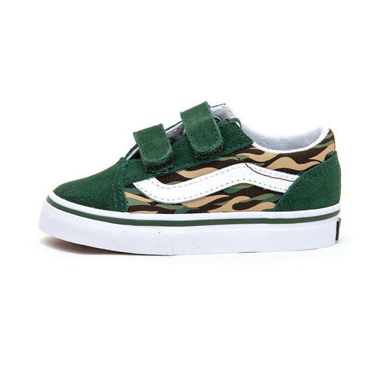 Toddler Old Skool V (Flame Camo) Green / Multi VBU