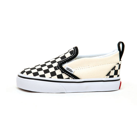 Toddler Slip-On V (Checkerboard) Black / White VBU