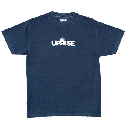 Flame Logo T-shirt (Faded Navy)