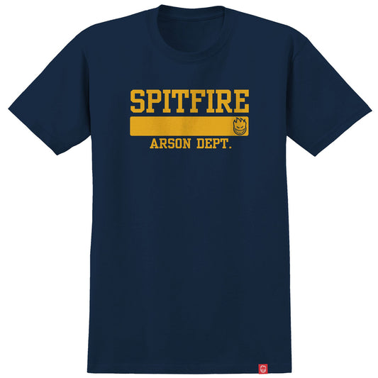Arson Dept. S/S T-Shirt (Navy / Gold)