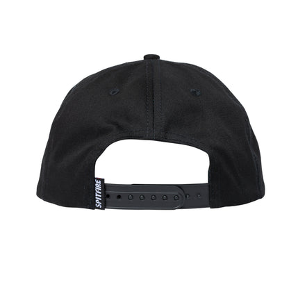 Flames Script Adj. Snapback Hat (Black)