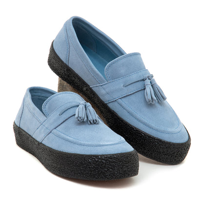 VM005 Loafer - Suede (Dusty Blue / Black)