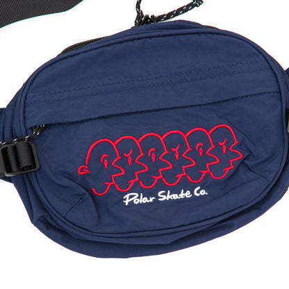 Nylon Faces Hip Bag (Navy)