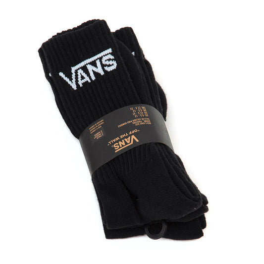 Classic Crew Sock 3 Pack (Black) VBU