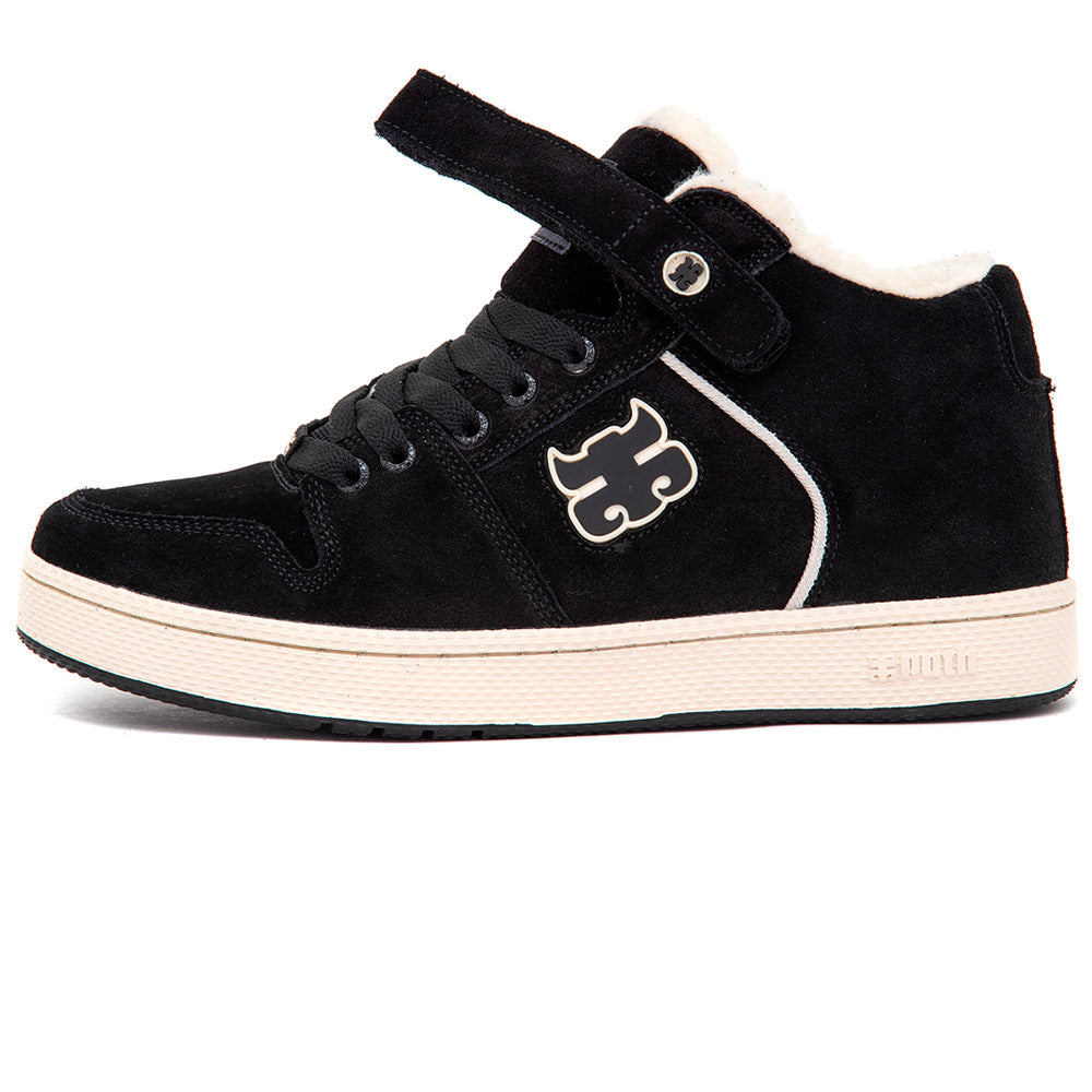 Grasshopper (Waxed Black Suede / Shearling)