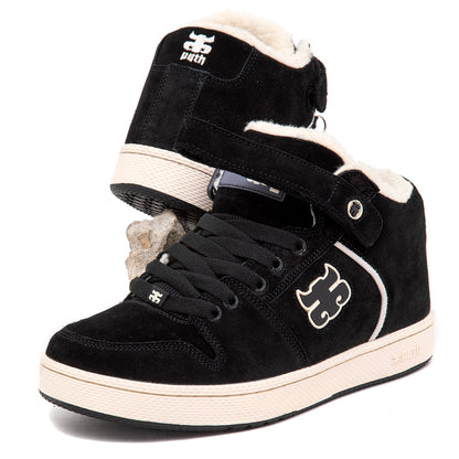 Grasshopper (Waxed Black Suede / Shearling)