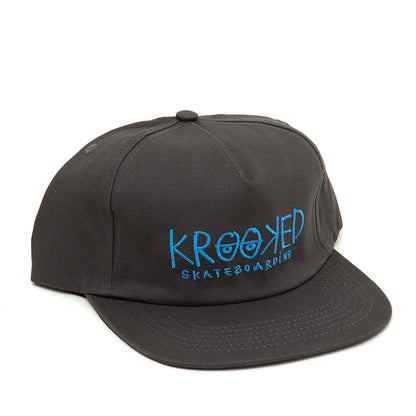 Eyes Snapback Hat (Silver / Blue)