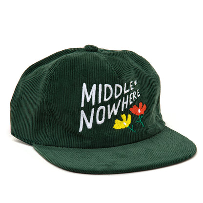 Lonely Palm x QL Middle Of Nowhere Corduroy Snapback Hat (Green)