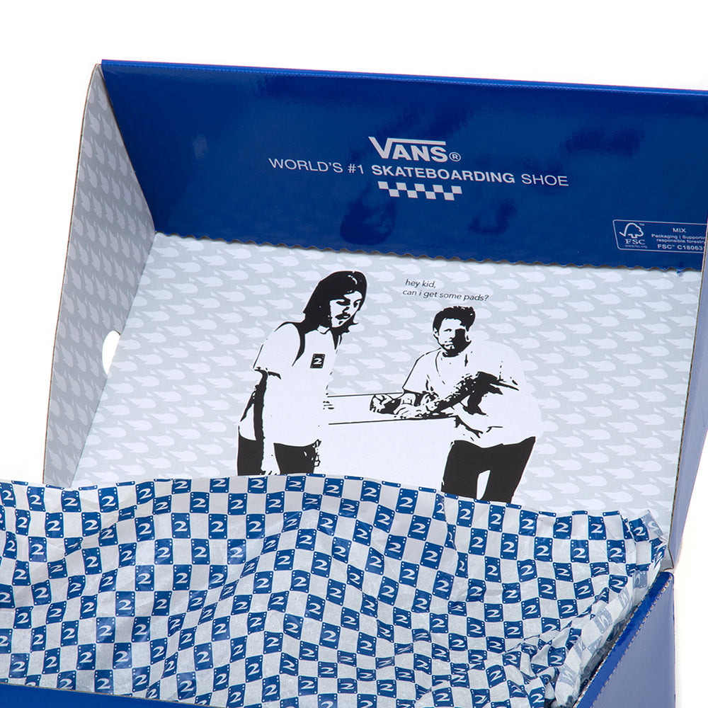 Skate Old Skool Ghillie - 2risers (Navy / White) VBU