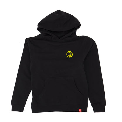 Youth Swirled Classic Pullover Hooded Sweatshirt (Black)