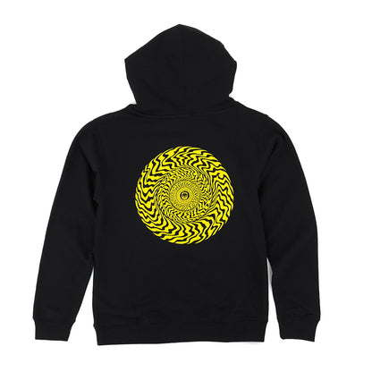 Youth Swirled Classic Pullover Hooded Sweatshirt (Black)