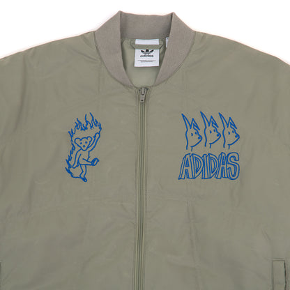 Dill Quilt Jacket (Silver Pebble / Royal Blue) (S)
