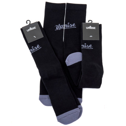 Jamieson Socks (Black / Charcoal)