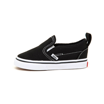 Toddler Slip-On V Canvas (Black / True White) VBU