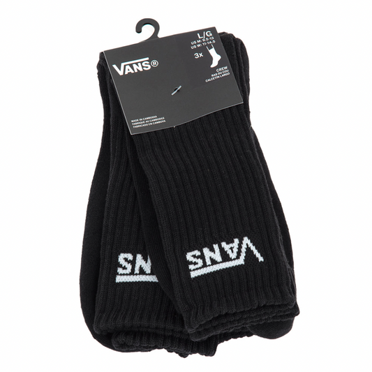 3 Pack Classic Crew Sock (Black)