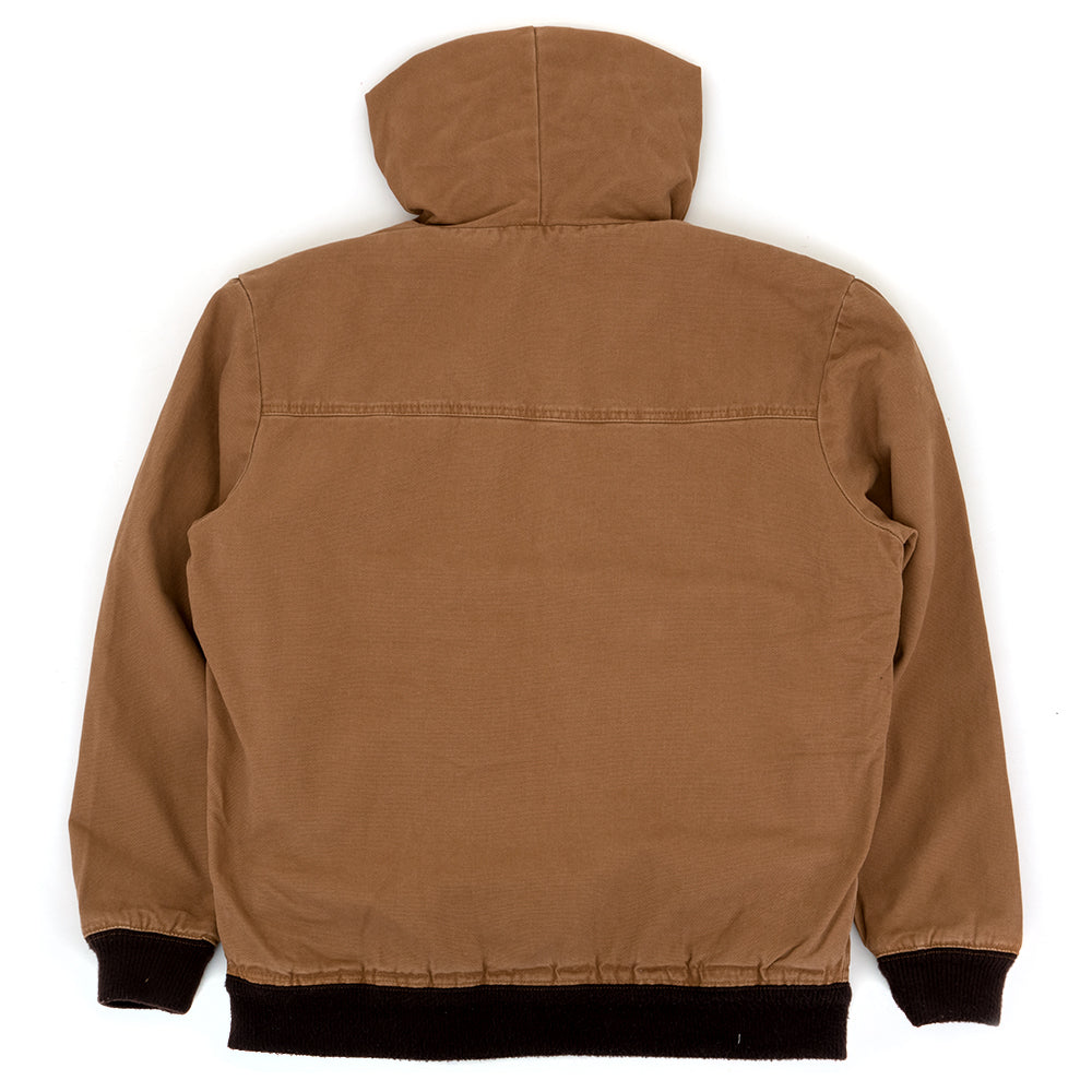 Hooded Bomber Jacket (Stonewashed Brown Duck) (S)