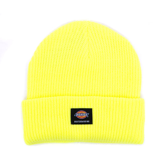 Dickies Skateboarding Cuffed Beanie (Neon Yellow)