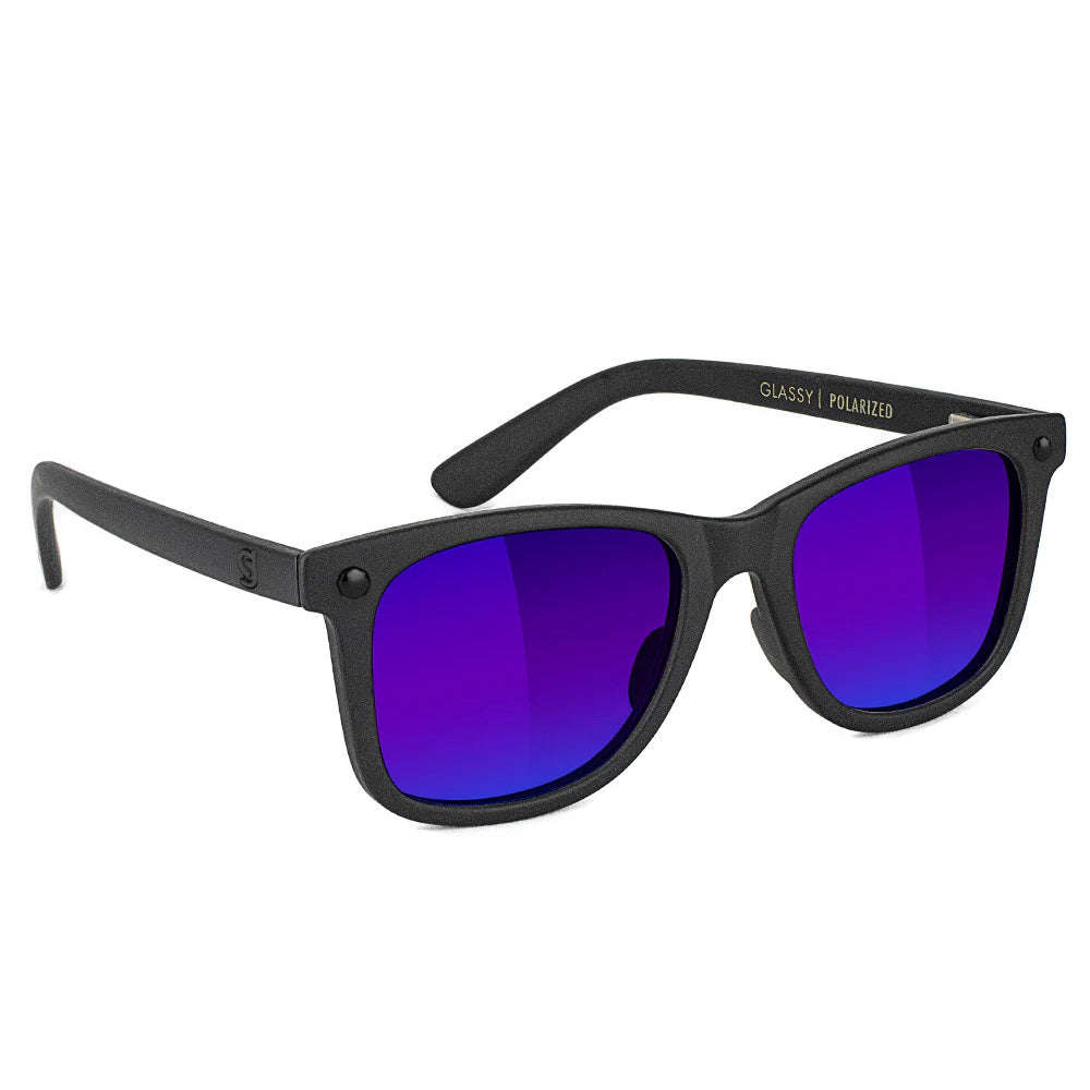Mike Mo Premium Polarized Sunglasses (Blackout / Blue Mirror)