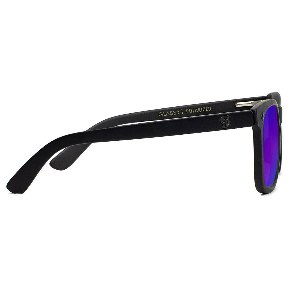 Mike Mo Premium Polarized Sunglasses (Blackout / Blue Mirror)