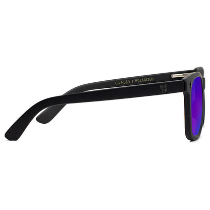 Mike Mo Premium Polarized Sunglasses (Blackout / Blue Mirror)