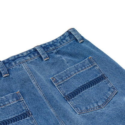 Classic 87' Denim Cargo Short (Light Stone Wash)