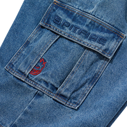 Classic 87' Denim Cargo Short (Light Stone Wash)