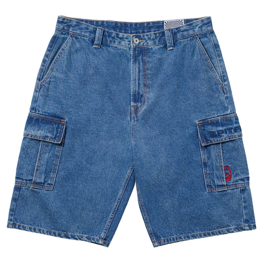 Classic 87' Denim Cargo Short (Light Stone Wash)
