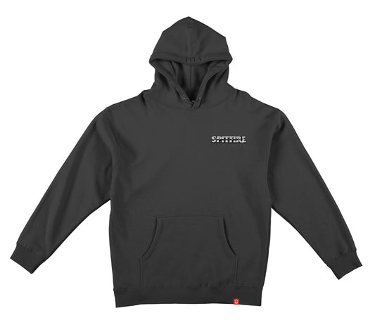 Burnout Solid Hooded Sweatshirt (Charcoal)
