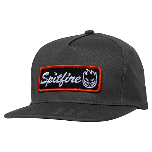 Courier Patch Adj. Snapback Hat (Charcoal / Black)