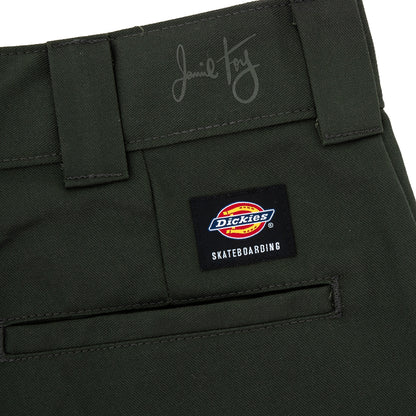 Jamie Foy Loose Straight Twill Pant (Olive)