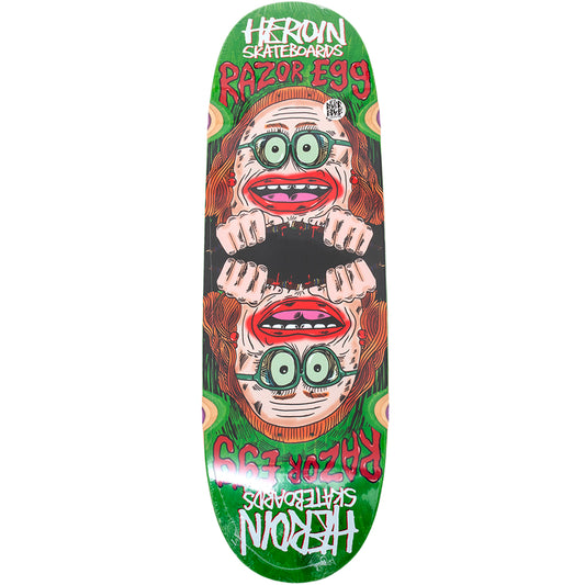 Team Auntie Razor Egg Shaped Deck - Wheel Wells (9.75)