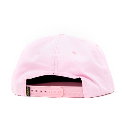 Adj. Eyes 5 Panel Snapback Hat (Pink)