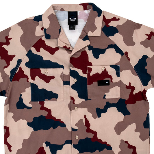 FS + Button Up S/S Shirt (Khaki Three / Khaki Six / Aurora Ink / Shadow Red)
