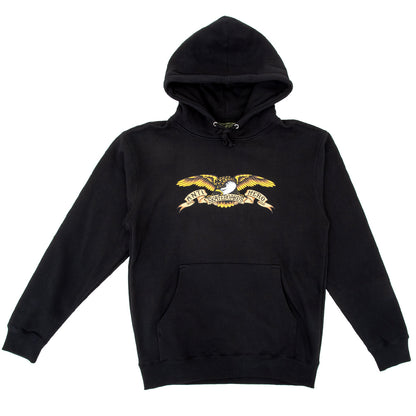 Eagle Heavyweight Pullover Hooded Sweatshirt (Black)