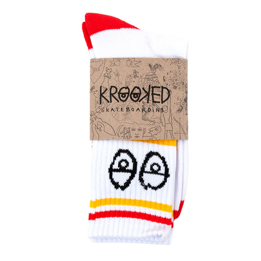 Eyes Sock (White / Navy / Yellow)