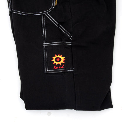 Sun Heart Carpenter Pant (Black / Yellow)