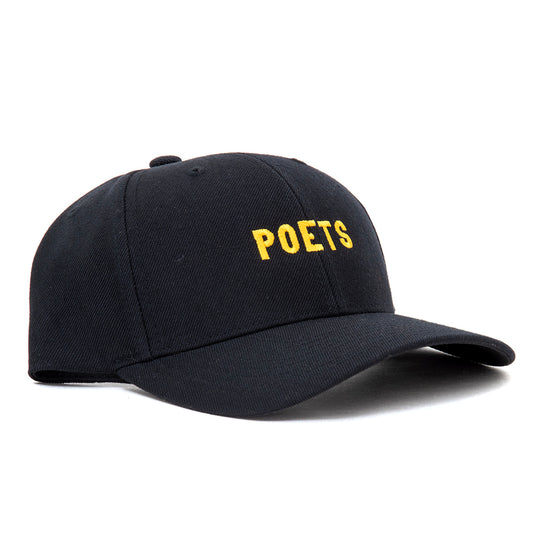 Emb. Cloth Strapback Hat (Black)
